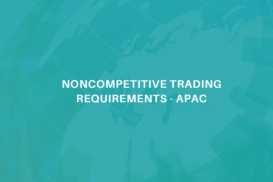 Noncompetitive Trading Requirements - APAC 2026